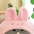 thumbnail image 5 of Juguete de Peluche cerdo Rana Panda gato Tabby muñeco blando con capucha Jinlin, 5 of 5