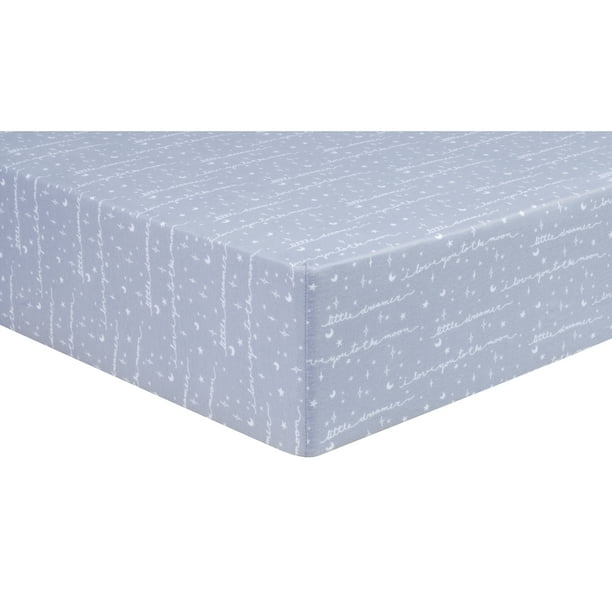 Little Dreamer Jersey Fitted Crib Sheet Walmart Com Walmart Com