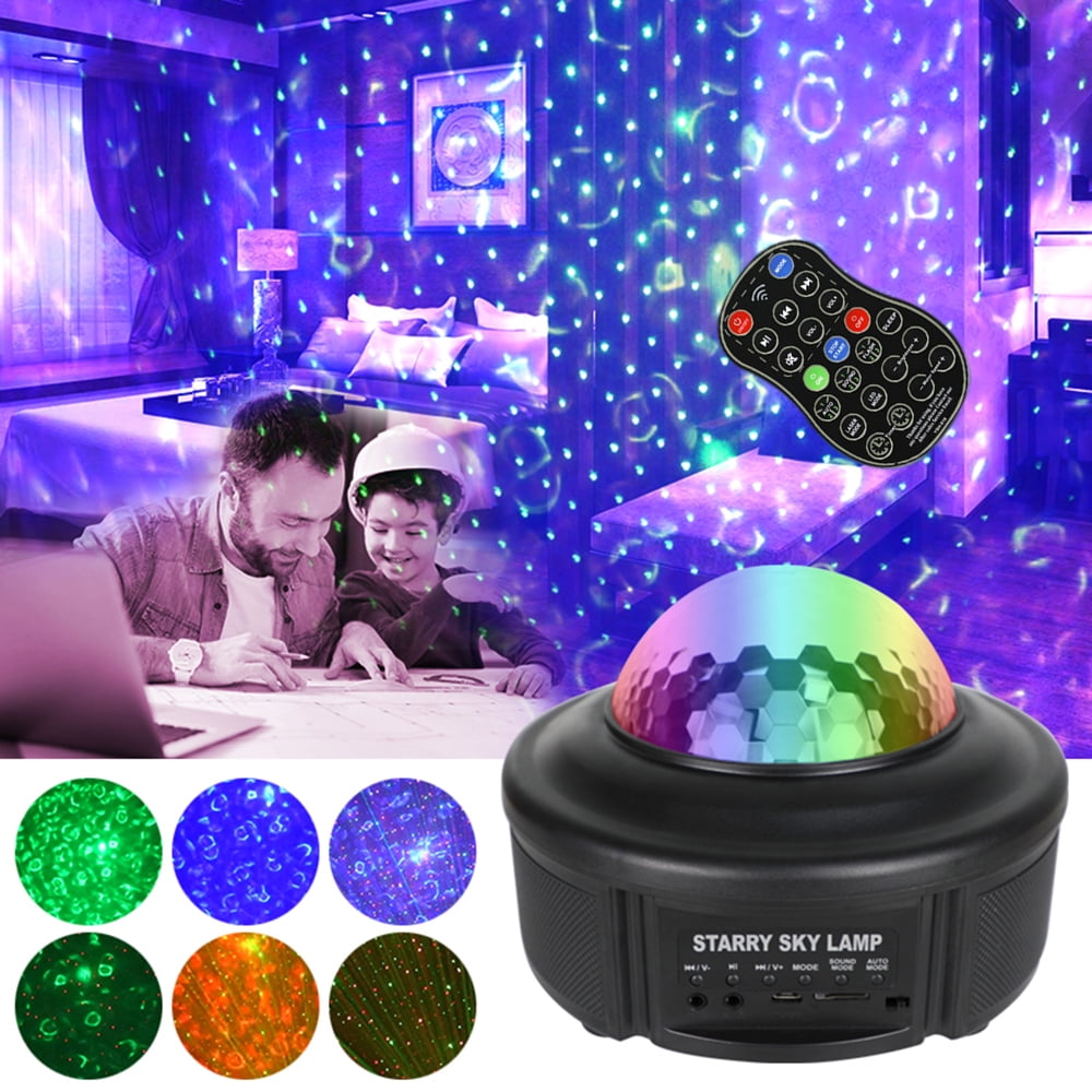 10w Starry Projector Light Bt Music Speaker Player Ocean Projector Dj Party Lamp With Remote Control Usb Powered Projector Night Light Walmart Com Walmart Com