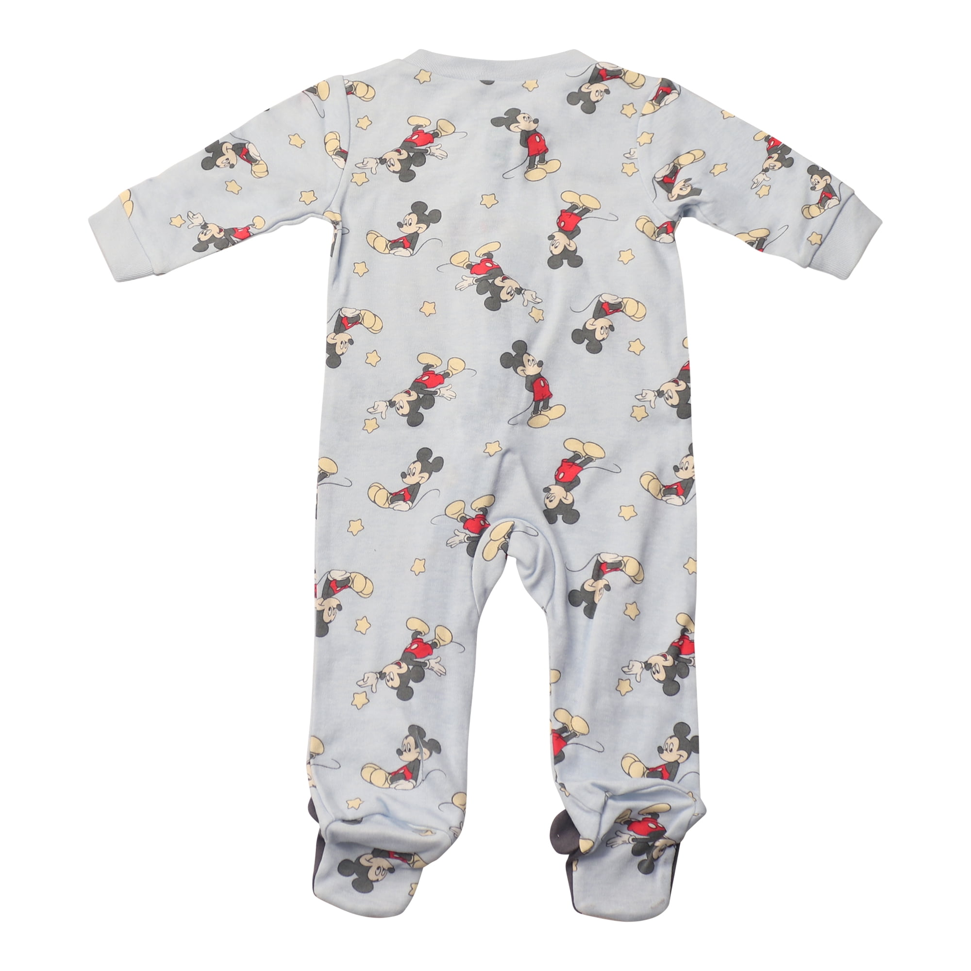 Disney Clothes Baby Boys 2-Pack Quilted Footed Coveralls - Mickey Mouse, Winnie the Pooh and Dumbo (0/3M-6/9M)
