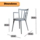 thumbnail image 3 of Set de Sillas de Comedor Plástico con Descansabrazos – Diseño Moderno y Resistente, 3 of 7