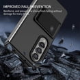 thumbnail image 4 of For Samsung Galaxy Z Fold4 5G Case Anti-Scratch Phone Cover Hard PC Case with Kickstand, 4 of 5