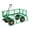 500 pounds | green + orange -, variant on 500 lbs Heavy Duty Steel Garden Cart, Outdoor Utility Wagon with Removable Mesh Sides, 3-in-1 Pullable Yard Trolley, 10" Wheels, Flexible Handle for Lawn and Garden, Green and Orange