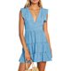 thumbnail image 1 of Mini vestido floral de mujer Vestidos de verano sexy con cuello en V con volantes y mangas aleteadas, 1 of 4