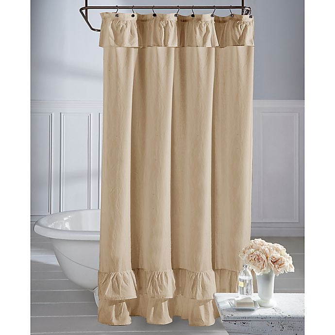 Wamsutta Vintage Ruffle 72 Inch X 84 Inch Shower Curtain In Khaki Walmart Com Wamsutta Vintage Ruffle 72 Inch X 84 Inch Shower Curtain In Khaki Walmart Com