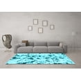thumbnail image 3 of Ahgly Company Indoor Rectangle Abstract Light Blue Modern Area Rugs, 8' x 10', 3 of 4