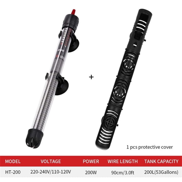 GFHFHITJ Temperature Heating Rod Fish Tank Heating Rod Aquarium Automatic Constant Temperature Heating Rod Turtle Heating Rod Constant Temperature Rod European and Regulations