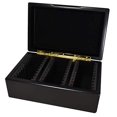 thumbnail image 1 of Caja de almacenamiento para monedas Guardhouse de madera negro mate, 30 compartimentos, 1 of 8