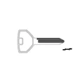 thumbnail image 4 of KEY CUT + Y155 / P1793 Chrysler / Dodge / JEEP Metal Key Blank ( JMA-CHR-10E ), 4 of 8