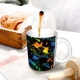 thumbnail image 3 of Yiaed Retro Truck Print Ceramics Coffee,Large Handle Design,Extra Large Tea and Coffee Cup for Office and Home Mugs, 3 of 6