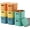 Colorful, variant on 8 Pack White Storage Bins with Lids Stackable Storage Container for Organizing, Storage Boxes with Handle for Shelves, Cute Storage Bin for Craft, Snacks, 9.85x6.9x5.7 inch