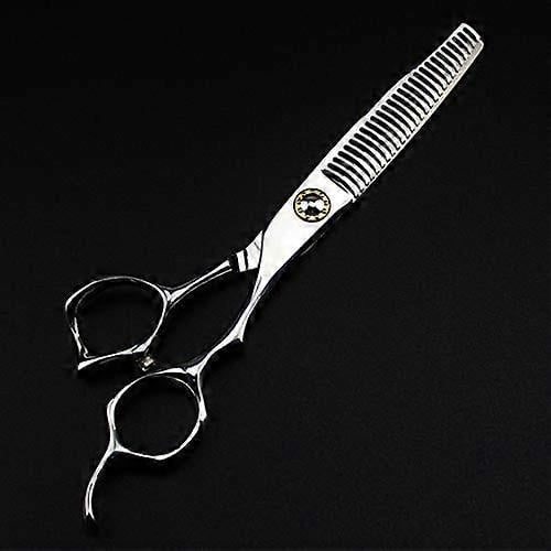 Tijeras profesionales para cortar el cabello de 6 pulgadas, fabricadas en acero inoxidable 440C japonés, tijeras ergonómicas de entresacado.
