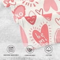 thumbnail image 4 of Dreamtimes Valentine's Day Cotton Hand Towel Super Soft and High Absorbent Bath Towel Fast Drying Hand Towel for Home Bathroom Gym Hotel Yoga (2 Pack),16 x 28 inch, 4 of 7