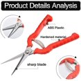 thumbnail image 2 of 96mm Red Stainless Steel and ABS Plastic Spring Garden Pruning Shears Kit, 2 of 5
