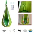 thumbnail image 2 of Hanging Children's Pod Swing Seat Portable Hanging Chair Swing with Inflatable Cushion Hanging Chair Sensory Swing Chair with Bag Max for Indoor and Outdoor Use, 2 of 5