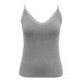 thumbnail image 1 of Top George para Dama, con Encaje Gris Talla CH, 1 of 4