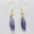 thumbnail image 6 of Sodalite 14K Gold Filled Teardrop Earrings| 2 3/4" Long | Purple/White| 1 Pair |, 6 of 10