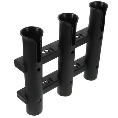 Oraceous 1 Set of Fishing Rod Storage Rack Fishing Rod Show Shelf 3-tube Design Rod Rack