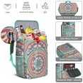 thumbnail image 5 of Vintage Boho Mandala Insulated Backpack Cooler, Floral Pattern Leakproof Bag, Ethnic Tribal Abstract Lunch Backpack for Picnic Travel, 5 of 6