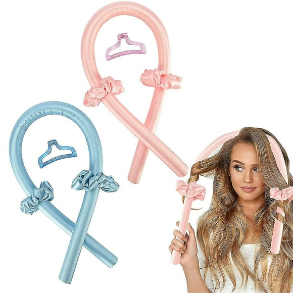 New Heatless Hair Curlers Rollers, No Heat Headband Overnight Sleep Styler Wave Formers