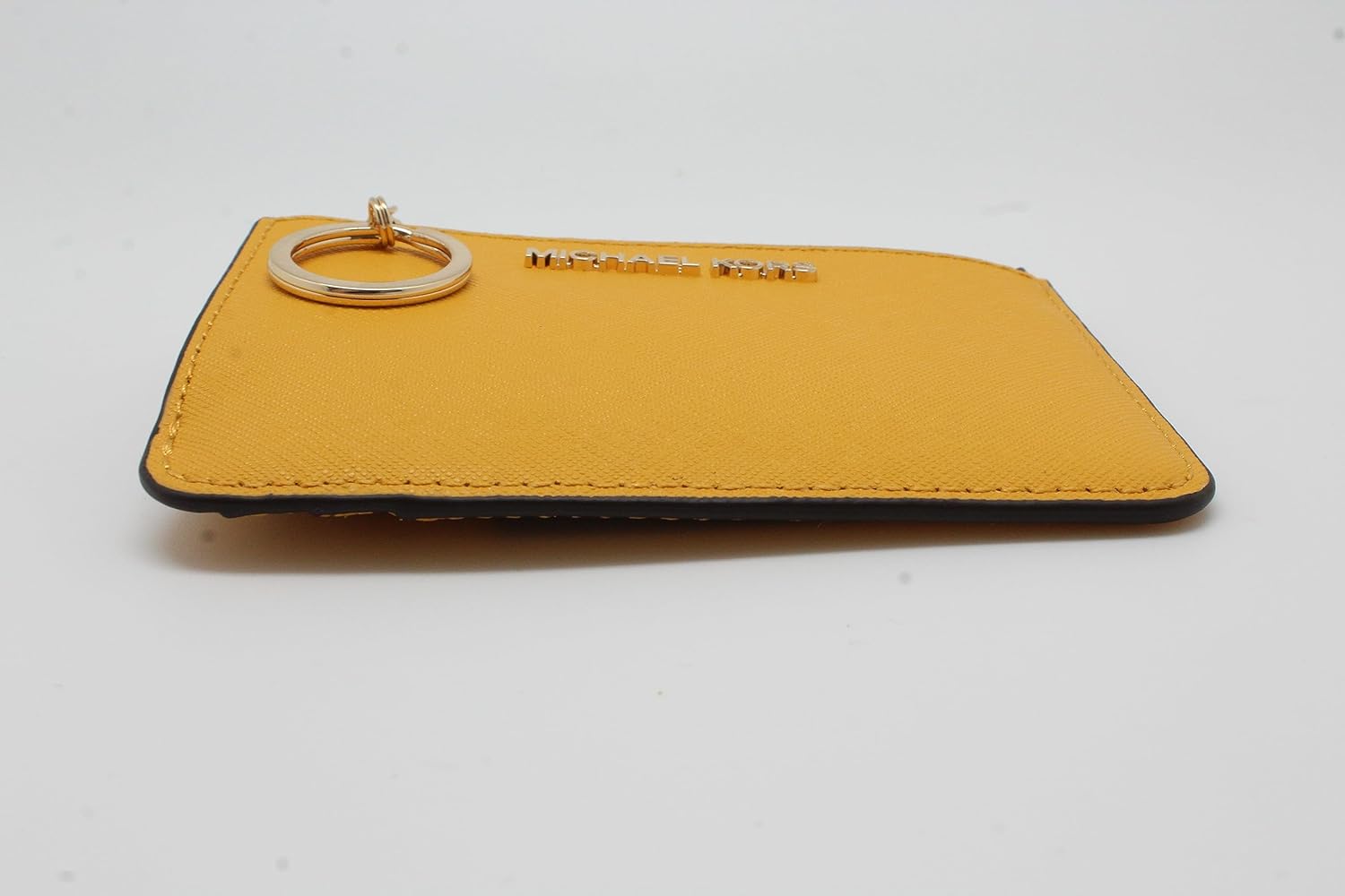Michael Kors Jet Set Travel Small Top Zip Coin Pouch with ID Holder in Saffiano Leather (Jasmine Yellow, 1) - image 4 of 6