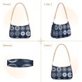 thumbnail image 2 of Womens Chain Shoulder Bag Retro Circle Print Classic Tote Handbags Fashion Clutch Hobo Purse with Zipper for Travel Casual, 2 of 7