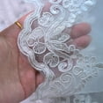 thumbnail image 4 of Beaded Lace Shawl Women's Capelet Rhinestones Shawls for Evening Dresses, 4 of 19