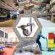 thumbnail image 4 of M8 Threaded Stem Rubber Heavy Duty Swivel Caster For Hand Trolley, Work Tables, Furniture Wheels, 1.5 Inch, Thread Diameter: 8mm, Length 20mm, 2pcs Wi, 4 of 5