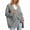 Dark Gray, variant on Lolmot Sweaters for Women Fall Winter Solid Color Soft Warm Cardigan Sweater Kimono Button-Down Long Sleeve Open Front Oversized Knit Cardigans