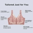 thumbnail image 5 of Lace Bras for Women's Seamless Bras Wireless Lace Bra Full Coverage Tshirt Comfort Everyday Bra, 5 of 7
