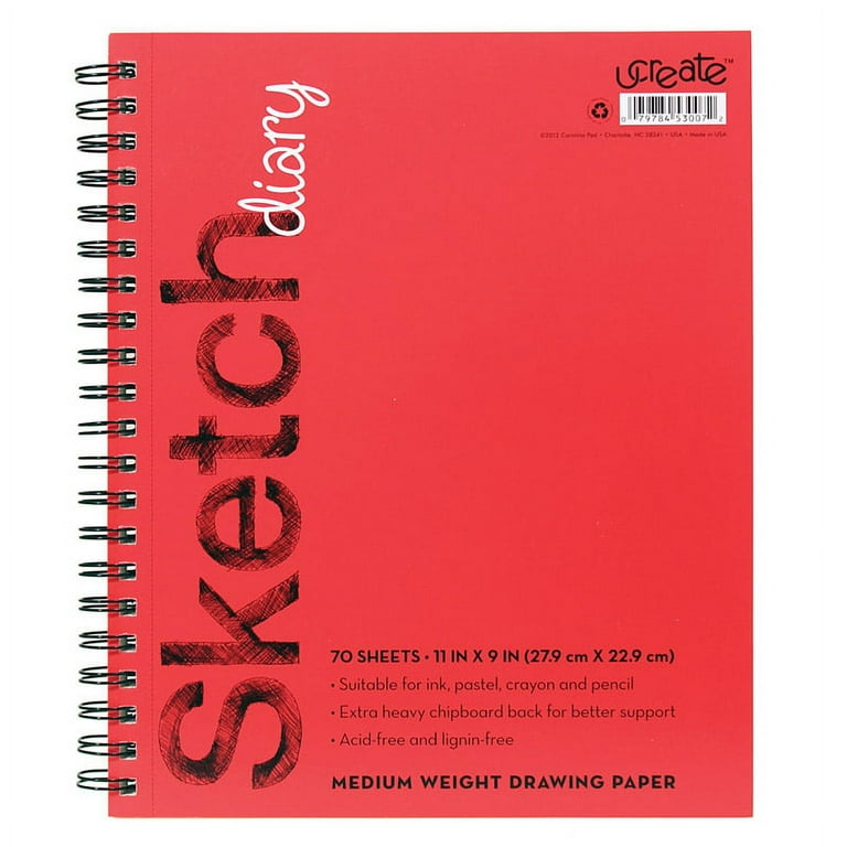 2pk Votum Create 9” x 11” Hardcover Sketchbook Acid-Free Paper Drawing Pad