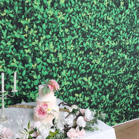 Efavormart 8FTx8FT Grass Print Vinyl Greenery Photography Backdrop Party Photo Booth Backdrop