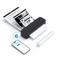 thumbnail image 1 of Tignapoo D80 A4 Thermal Printer with Bluetooth & USB, 203dpi, Multi-Size Printing (2in-8.5in), Tattoo/Web/Text/Image/Exam Printing, Built-in Battery, Includes A4 Paper Roll, Black, 1 of 6