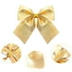thumbnail image 5 of GOOHOCHY Juego de 12 lazos de cinta dulces para colgar en el árbol de Navidad (dorados), 5 of 7
