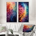 thumbnail image 1 of Designart "Harmony in the Colorful Forest II" Pointillism Framed Wall Art Set Of 2 - Multi-Color Abstract Framed Canvas Set For Living Room Decor, 1 of 6
