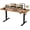 Brown, variant on Electric Height Adjustable Standing Desk Large 63 x 24 Inches Sit Stand up Desk Home Office Computer Desk Memory Preset with T-Shaped Metal Bracket, Brown