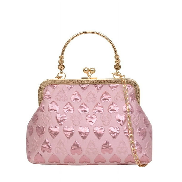 Bolsos Mano Elegantes para Mujer Noche Correa Cadena Fiesta Y