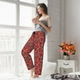 thumbnail image 4 of Uemuo Vintage Red Paisley Pattern Women's Wide Leg Palazzo Lounge Pants with Pockets Light Weight Loose Comfy Casual Pajama Pants-X-Large, 4 of 9