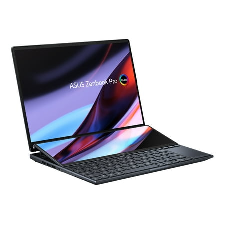 ASUS Zenbook Pro 14 Duo OLED UX8402ZE-DB96T - Intel Core i9 12900H / 2.5 GHz - Win 11 Home - GF RTX 3050 Ti - 32 GB RAM - 1 TB SSD NVMe, Performance - 14.5" OLED touchscreen 2880 x 1800 (2.8K) @ 120 Hz - Wi-Fi 6E - tech black