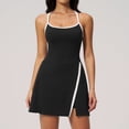 thumbnail image 1 of AEXTO Robe de Tennis avec Short Intégré et Soutien-Gorge Robe Athlétique pour Femmes Été Découpes Torsadée Robe d'Entraînement de Golf, 1 of 15