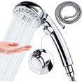 thumbnail image 1 of Shower Head, Handheld Shower Head with 1.5M Hose (No Bracket), 6 Spray Settings High Pressure Detachable Shower Head with On/Off Switch, 1 of 5