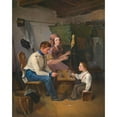 thumbnail image 3 of Wilhelm Richter 20x24 Black Modern Framed Museum Art Print Titled - Play with the Tin Soldiers, 3 of 5