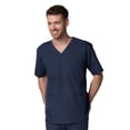 thumbnail image 2 of Maevn Red Penda Men's 3-Pocket V-Neck Top & Full Elastic 10-Pocket Cargo Pant Scrub Set, 2 of 5