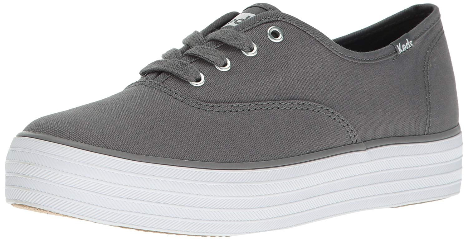 Keds Women's Triple Canvas Fashion Sneaker,Graphite,9.5 M US