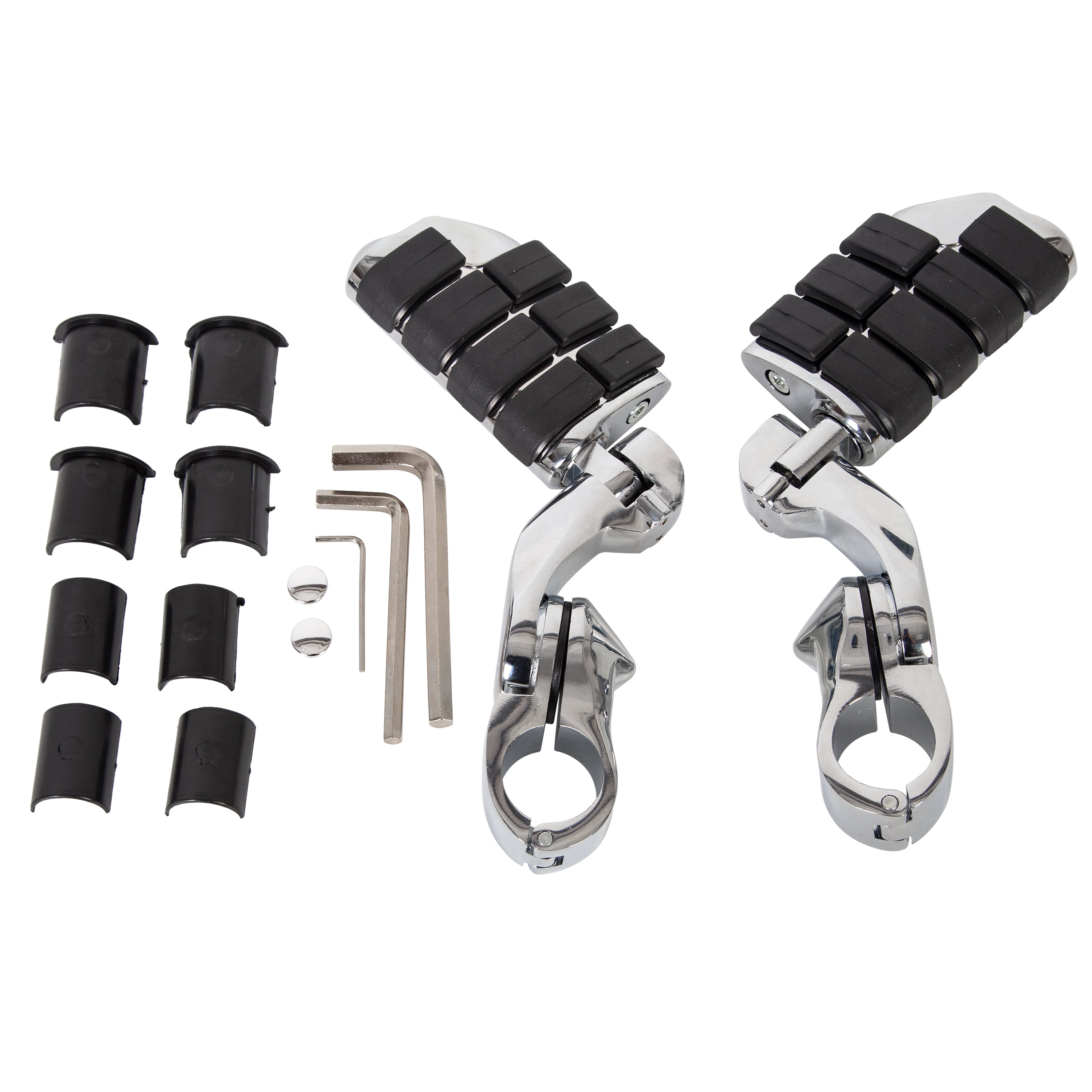 Details about  / 32mm Long Angled Pegstreamliner Highway Guard Foot Pegs Fit For Harley Touring