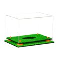 thumbnail image 4 of Deluxe Clear Acrylic Rugby Ball Display Case with Orange Risers and Turf Base (A004-OR), 4 of 6
