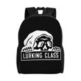 thumbnail image 1 of Mochila negra Lurking Class de Sketchy Tank Demons para mujer y hombre, mochila para portátil, para trabajo, negocios, viajes, mochila informal para la escuela, mochila para estudiantes, 1 of 5