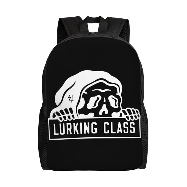 Mochila negra Lurking Class de Sketchy Tank Demons para mujer y hombre, mochila para portátil, para trabajo, negocios, viajes, mochila informal para la escuela, mochila para estudiantes