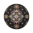 thumbnail image 2 of 15.4" Round Placemat Set of 1 Polyester Fabric Place Mats Non-Slip Dining Kitchen Table Mats for Kitchen Party Decor Abstract Shapes Pattern, 2 of 5