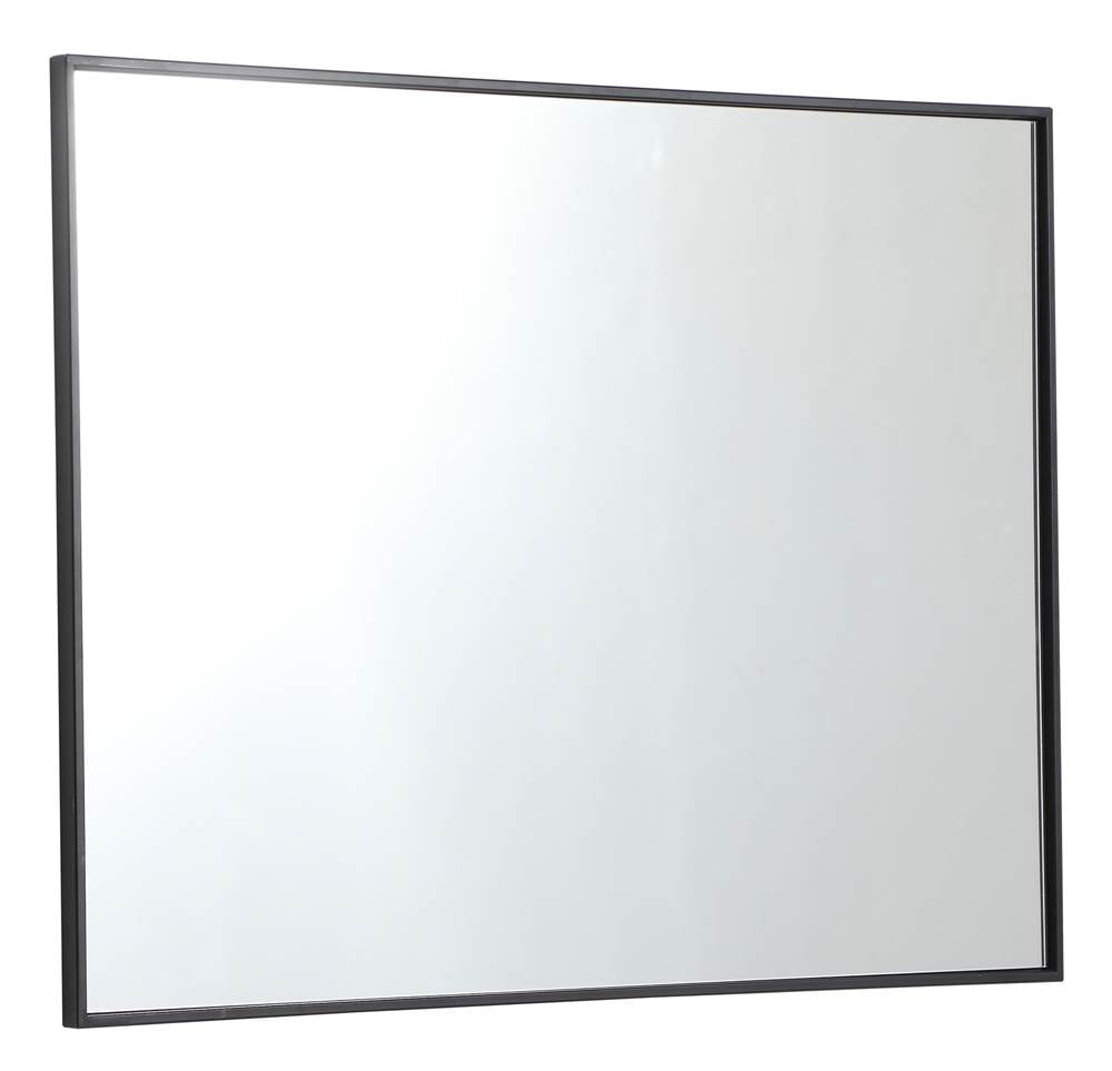 Metal frame rectangle mirror 30 inch in Black